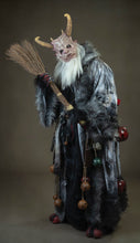 Load image into Gallery viewer, Krampus Robe with under fur vestment, chains, rope, and various sized bells from small to jumbo (Winter Solstice Variant)