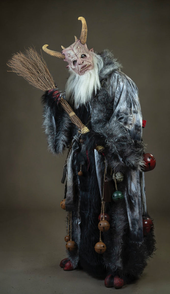 Krampus Robe with under fur vestment, chains, rope, and various sized ...